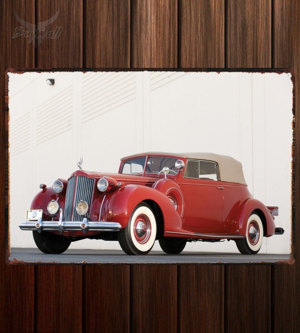 Металлическая табличка Packard Twelve Victoria Convertible 530 Металлическая табличка Packard Twelve Victoria Convertible 530